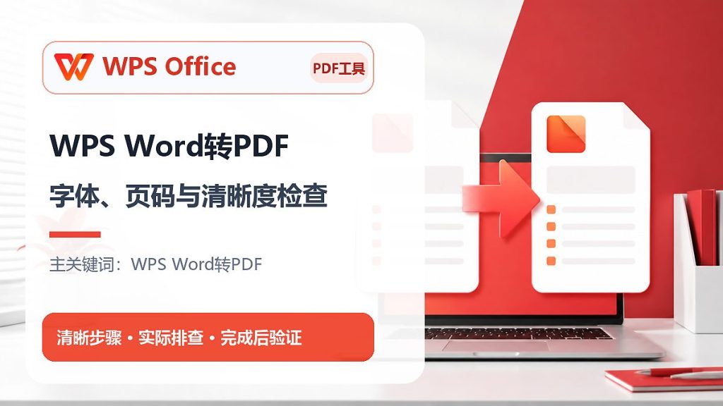 WPS Word转PDF格式与清晰度检查